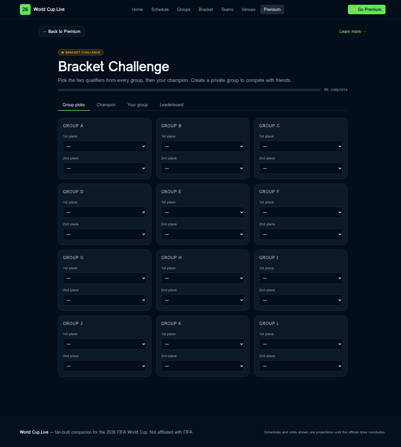 Bracket Challenge preview screenshot